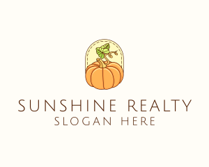 Pumpkin Vegetable Harvest logo design