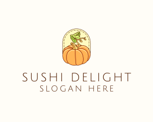 Pumpkin Vegetable Harvest logo design