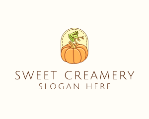 Pumpkin Vegetable Harvest logo design