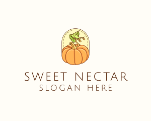 Pumpkin Vegetable Harvest logo design