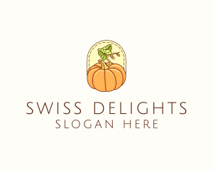 Pumpkin Vegetable Harvest logo design