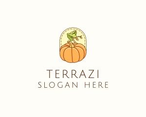 Pumpkin Vegetable Harvest logo design