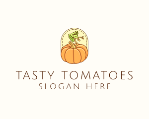 Pumpkin Vegetable Harvest logo design