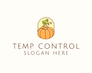 Pumpkin Vegetable Harvest logo design