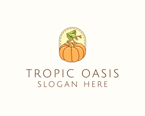 Pumpkin Vegetable Harvest logo design