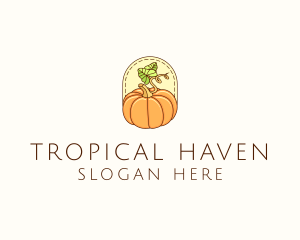 Pumpkin Vegetable Harvest logo design