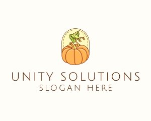 Pumpkin Vegetable Harvest logo design