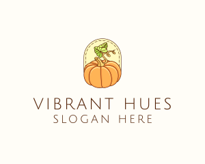 Pumpkin Vegetable Harvest logo design