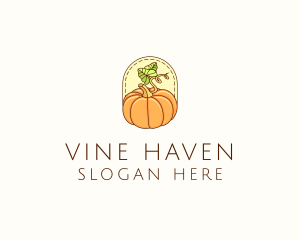 Pumpkin Vegetable Harvest logo design