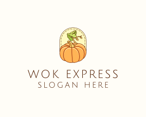 Pumpkin Vegetable Harvest logo design