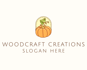 Pumpkin Vegetable Harvest logo design