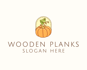 Pumpkin Vegetable Harvest logo design