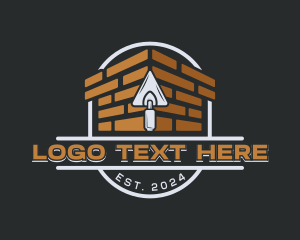 Trowel - Masonry Bricklaying Contractor logo design