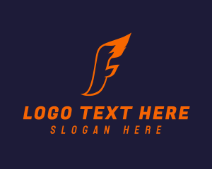 Fire - Fox Firm Letter F logo design