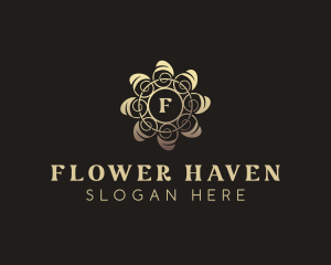 Wedding Event Flower logo design