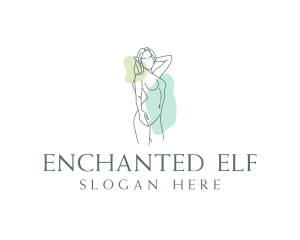 Elf - Nude Sexy Elf logo design