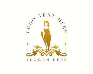 Clothing - Luxury Fashion Gown logo design