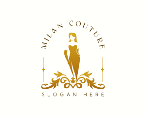 Luxury Fashion Gown logo design