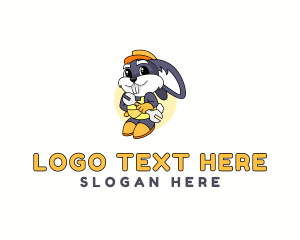 Mascot - Home Maintenance Bunny logo design