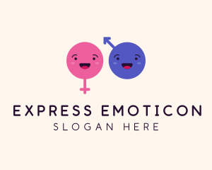 Emoticon - Gender Identity Emojis logo design