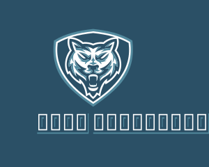 Gamer - Wild Wolf Shield Gaming logo design
