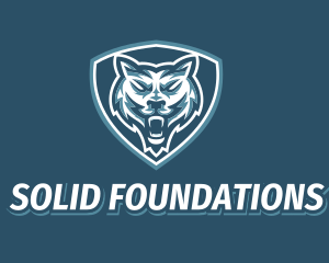 Gamer - Wild Wolf Shield Gaming logo design