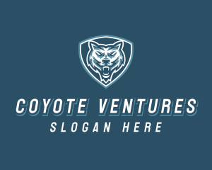 Coyote - Wild Wolf Shield Gaming logo design