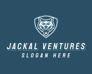 Jackal - Wild Wolf Shield Gaming logo design