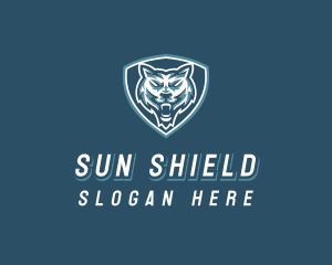 Wild Wolf Shield Gaming logo design