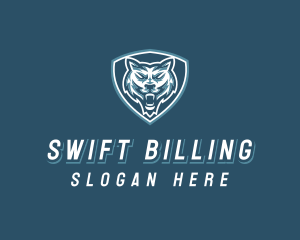 Wild Wolf Shield Gaming logo design