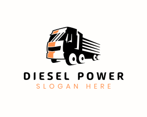 Diesel - Truck Delivery Logistics logo design