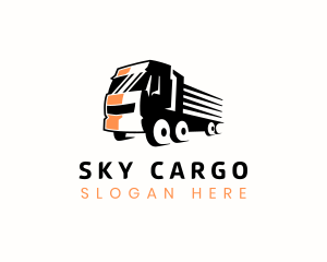 Truck Delivery Logistics logo design