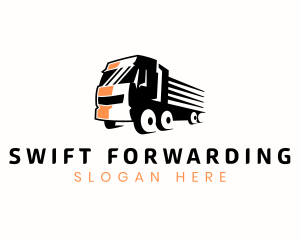 Truck Delivery Logistics logo design