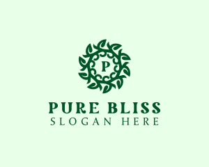 Organic Leaves Plant logo design