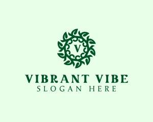 Organic Leaves Plant logo design