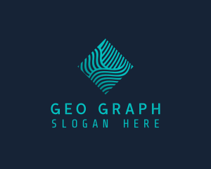 Mapping - Digital Wave Technology logo design
