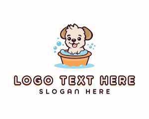 Basin - Dog Bubble Bath logo design