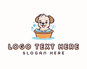 Vet - Dog Bubble Bath logo design