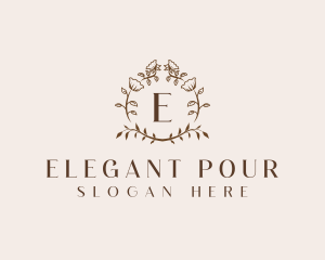 Elegant Floral Boutique logo design