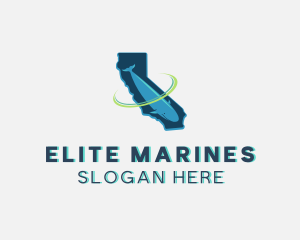 Marine Ocean Whale  logo design