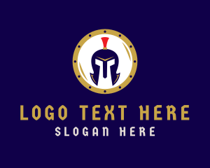 Spartan - Medieval Armor Helmet logo design