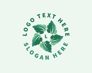 Vegetarian - Leaf Nature Botanical logo design