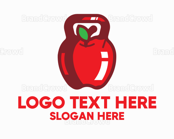 Apple Kettlebell Fitness Diet Logo