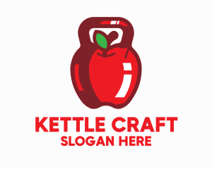 Kettle - Apple Kettlebell Fitness Diet logo design