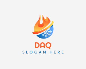 Fire - Fire Ice Snow Cooling logo design