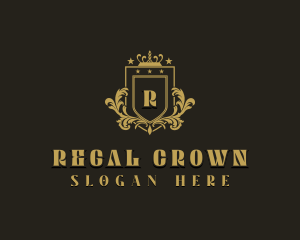 Crown Shield Royalty logo design