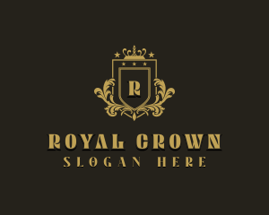 Crown Shield Royalty logo design