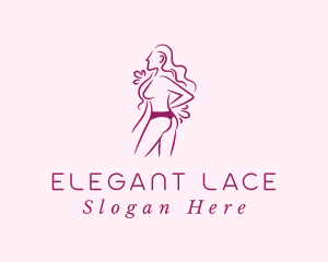 Lace - Sexy Woman Undergarment logo design