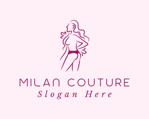 Sexy Woman Undergarment logo design