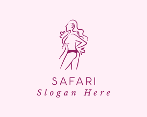 Person - Sexy Woman Undergarment logo design